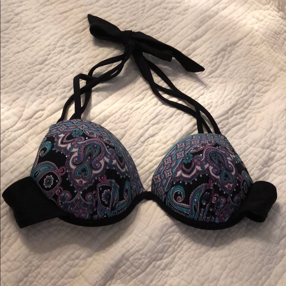 Tahiti bedazzled swim top
